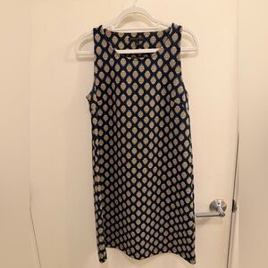 Banana Republic - Navy Blue and Yellow Dress